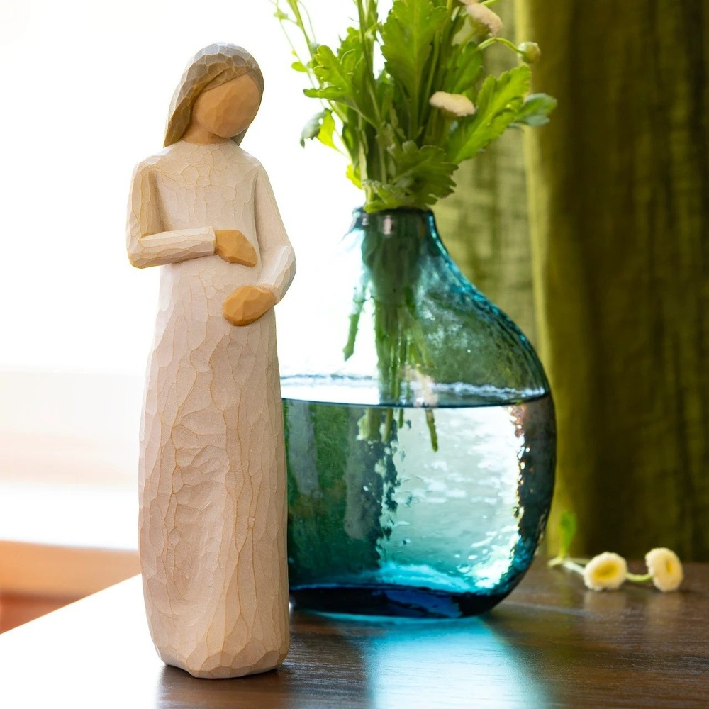 NIB Willow Tree Cherish Figurine Pregnant Woman Expecting Mother